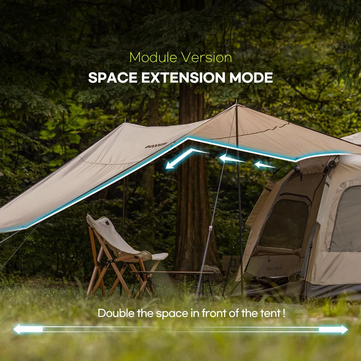 Instant Camping Tent for 4 Person,2 Mesh Windows & 2 Doors,Hexagonal Design,Easy Set Up pop up Tent with Vestibule & Rainfly, Ideal for Family Camp, Outdoor Activity