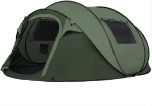 Instant Pop Up Camping Tent, 5-6 Person Tents,Automatic Set Up Tent in 3 Seconds,Waterproof Sunshade Family Tent,Portable Lightweight Dome Tent for Outdoor Camping,Hiking,Travel & Beach