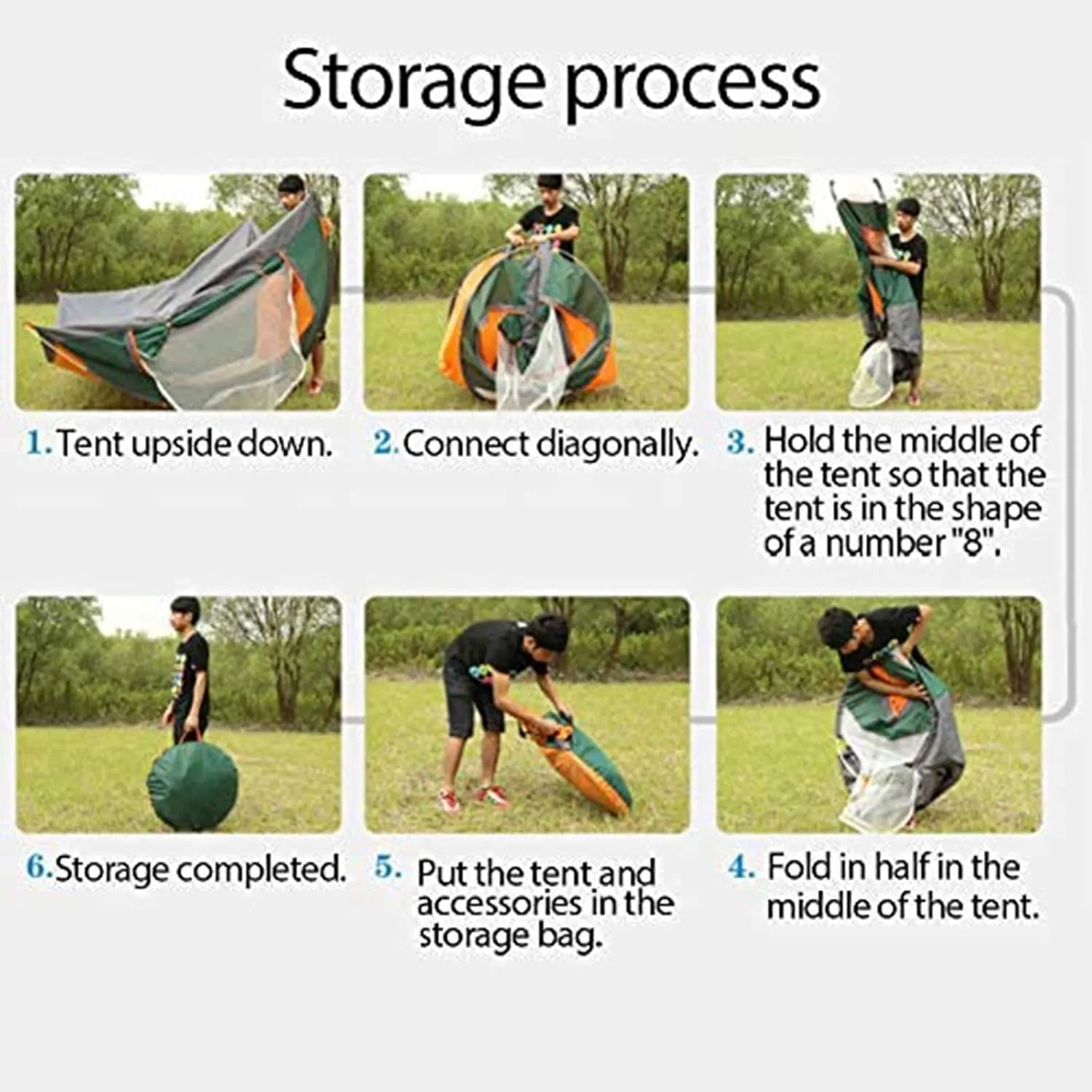 Instant Pop-up Lightweight Camping Tent for 2 Persons Outdoor Easy-to-Set Automatic Family Travel Tent Portable Backpack Ultra-Light Waterproof Wind-Proof Uv-pr 2-3 People