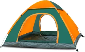 Instant Pop-up Lightweight Camping Tent for 2 Persons Outdoor Easy-to-Set Automatic Family Travel Tent Portable Backpack Ultra-Light Waterproof Wind-Proof Uv-pr 2-3 People