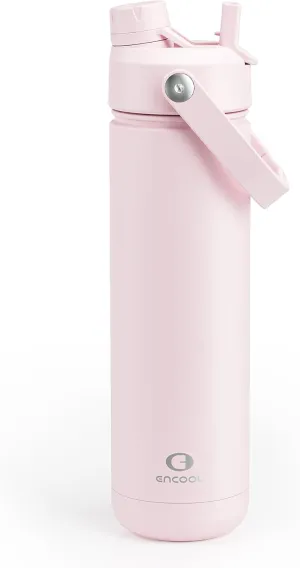 Insulated Stainless Steel Water Bottle with Straw