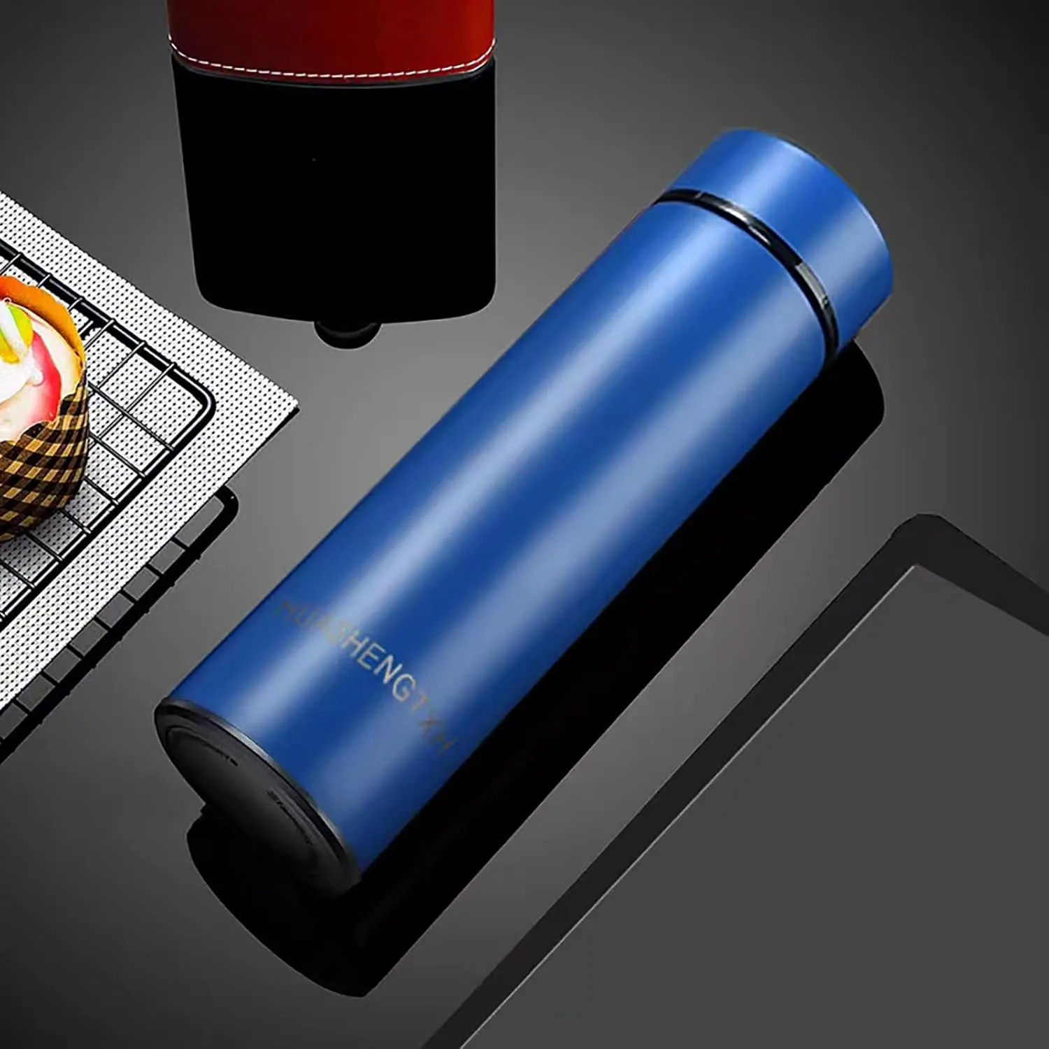 Insulating Water Bottle Outdoor Sports Stainless Steel Insulating Bottle Vacuum Sealed Coffee Bottle Travel Water Bottle Cold and Hot Water Bottle (Blue)