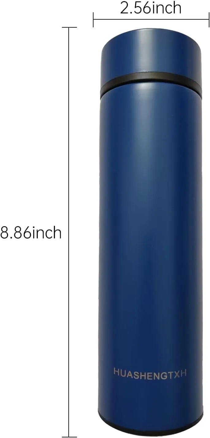Insulating Water Bottle Outdoor Sports Stainless Steel Insulating Bottle Vacuum Sealed Coffee Bottle Travel Water Bottle Cold and Hot Water Bottle (Blue)