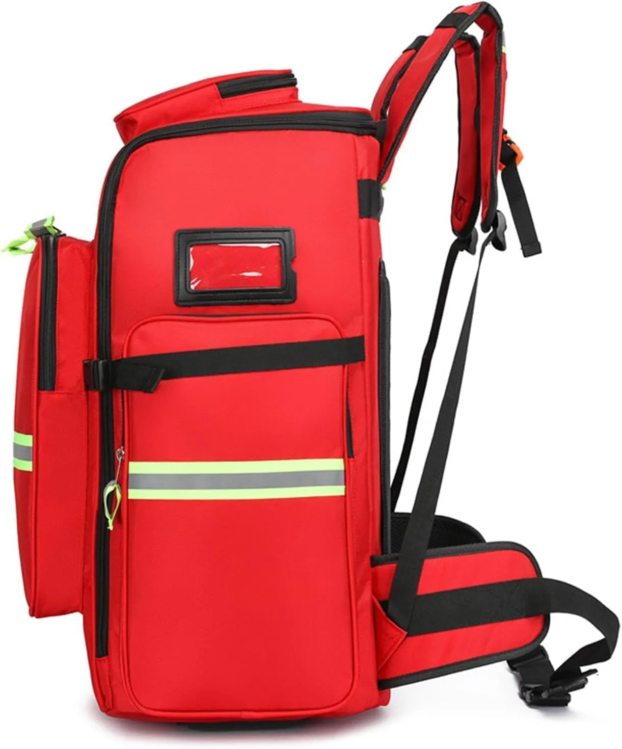 IOCCIOBB First Aid Bag Empty Emergency Bag First Responder Trauma Multi-Pocket Traveling Field Trips Camping Essentials(Red,55x37x25cm)