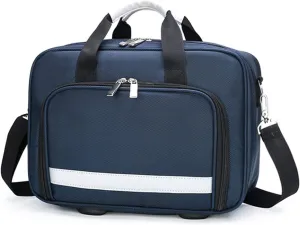 IOCCIOBB Professional Empty First Responder Bag Emergency Shoulder Bag Empty, Trauma First Aid Kits Storage Bag (Bag Only)(Navy Blue)