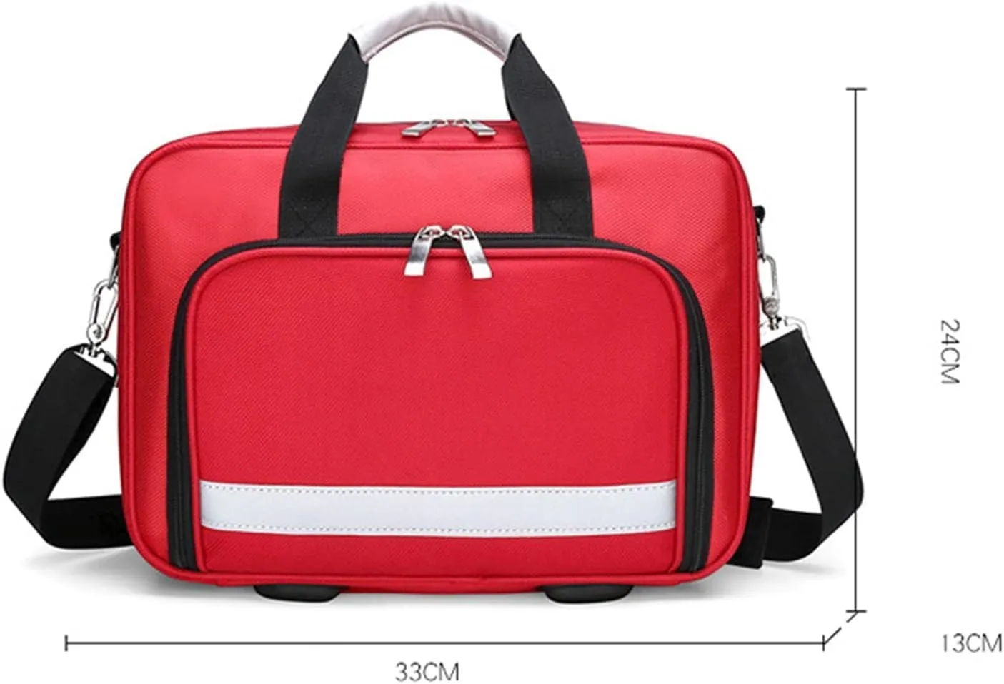 IOCCIOBB Professional Empty First Responder Bag Emergency Shoulder Bag Empty, Trauma First Aid Kits Storage Bag (Bag Only)(Navy Blue)