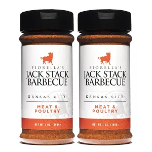 Jack Stack Barbeque Meat & Poultry Rub - 7oz - Pack of 2