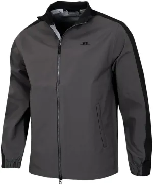 J.Lindeberg Men's Theo Waterproof Windproof Golf Rain Jacket - Black - XL