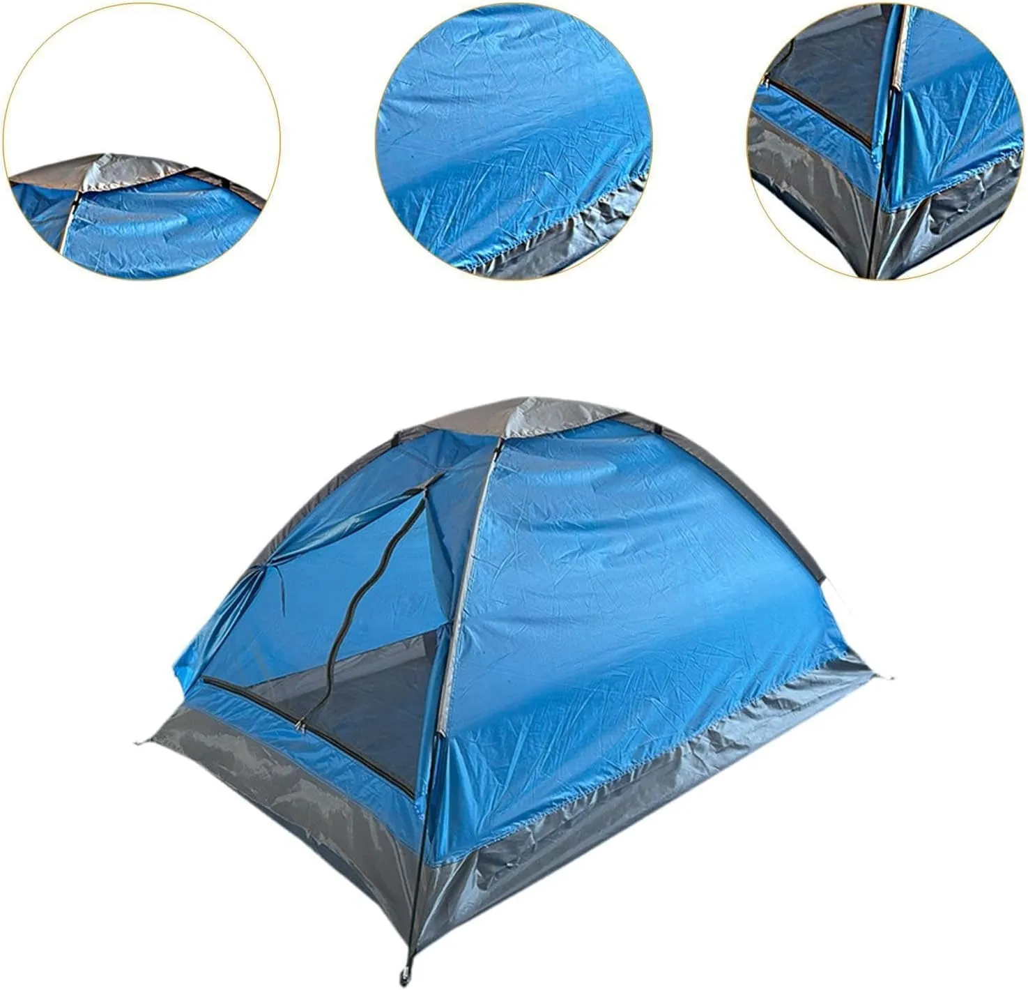 jojomis 2 Person Camping Tent, Lightweight Folding Windproof Sun Shelter for Backpacking, Easy Setup Outdoor Tent for Traveling, Hiking, Picnics, Yard, and Family Use