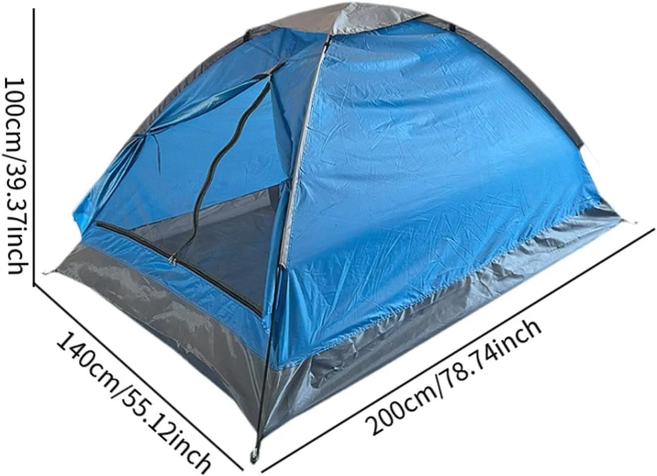 jojomis 2 Person Camping Tent, Lightweight Folding Windproof Sun Shelter for Backpacking, Easy Setup Outdoor Tent for Traveling, Hiking, Picnics, Yard, and Family Use