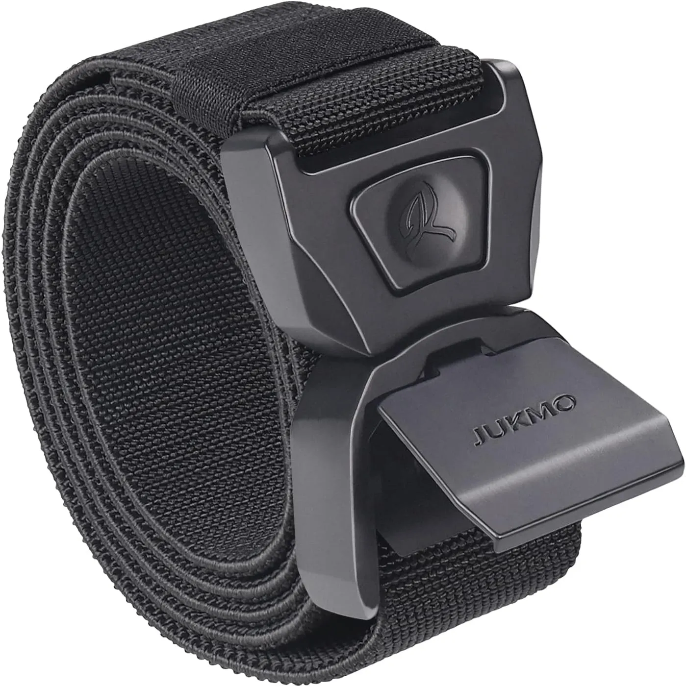 JUKMO Quick Release Tactical Belt, Military Work 1.5" Nylon Web Golf Belt with Heavy Duty Seatbelt Buckle