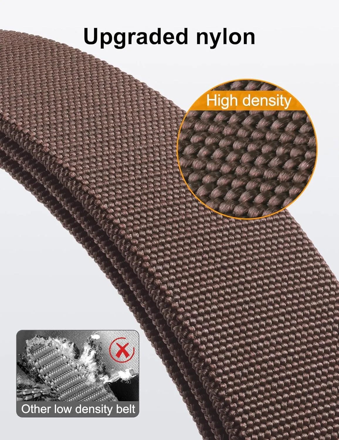 JUKMO Quick Release Tactical Belt, Military Work 1.5" Nylon Web Hiking Belt with Heavy Duty Seatbelt Buckle