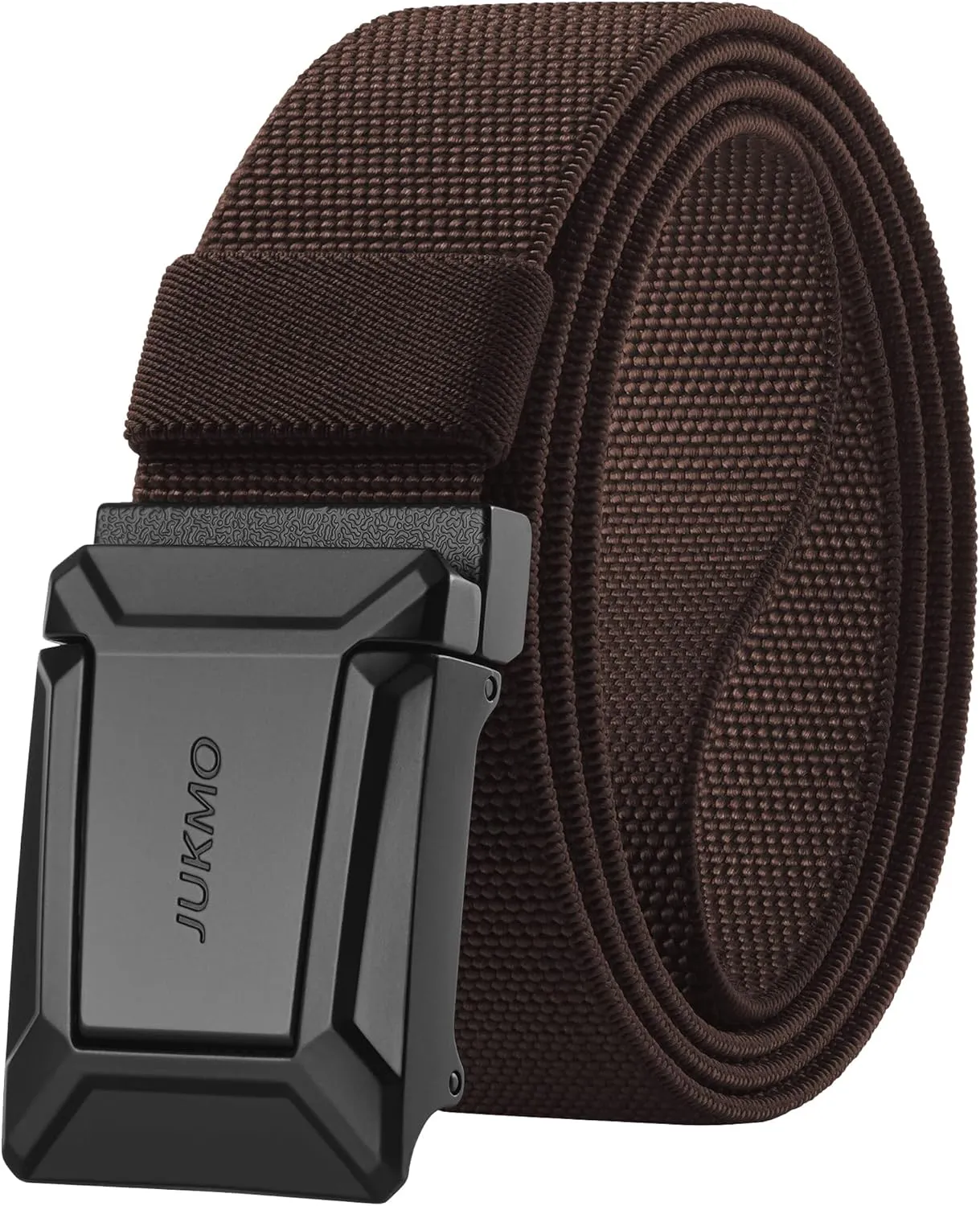 JUKMO Stretch Tactical Belt for Men, Military Work Rigger Hiking 1.5" Elastic Nylon Web Ratchet Quick Release Belt
