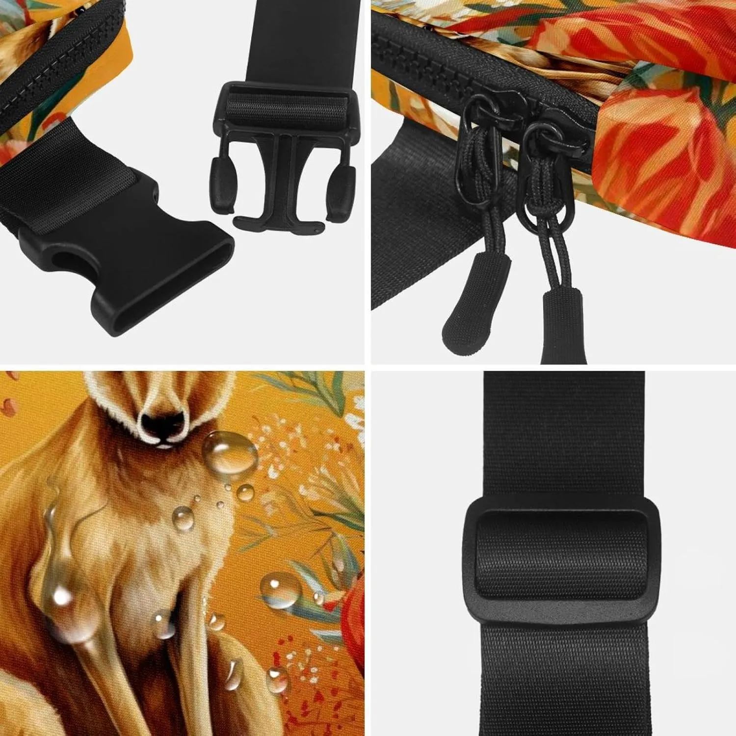 Jungle Kangaroo-1544 Belt Bag for Men and Women Fanny Pack,Belt Bag with Adjustable Strap,Fashion Crossbody Everywhere Belt Bag for Travel Outdoors Running Hiking