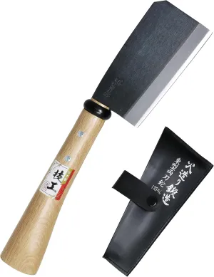 KAKURI Japanese NATA Small Hatchet Tool 5.3" [Double Bevel] Made in Japan, Japanese Wood Splitting Axe for Firewood