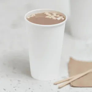 Karat 16 oz Paper Coffee Cup [1,000 ct] White Disposable Cup for Hot/ Cold Drinks and Beverages 90mm (C-K516W)