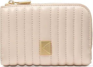 kate spade new york Deco Quilted Leather Compact Wallet, Milk Glass