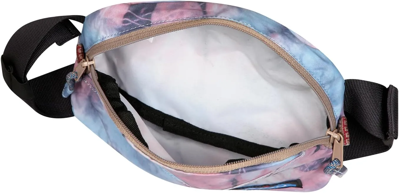 KAVU Half Pint Packable Belt Bag with Adjustable Straps - Spiral Tie Dye