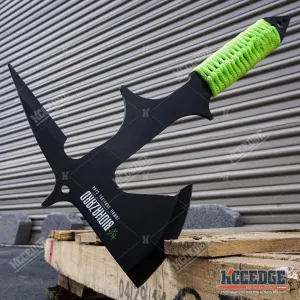 KCCEDGE BEST CUTLERY SOURCE Axe Hatchet Tactical Axe Survival Axe Hunting Knife 15 1/8 Inch Razor Sharp Edge Camping Accessories Camping Gear Survival Kit Survival Gear Tactical Gear 77718