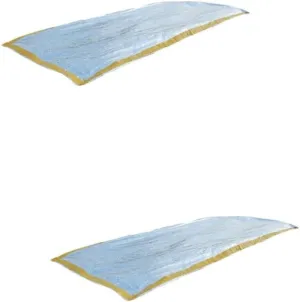 KESYOO 2pcs -one Sleeping Bag Mat Emergency Thermal Insulation Lightweight for Camping Household First Aid Use