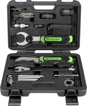 Kilimanjaro Cycle Series 21 Piece Bicycle Repair Tool Kit Set, Spoke Wrench, Tire Levers, Hex Keys, Pedal Spanner, Chain Tools - 910532ECE