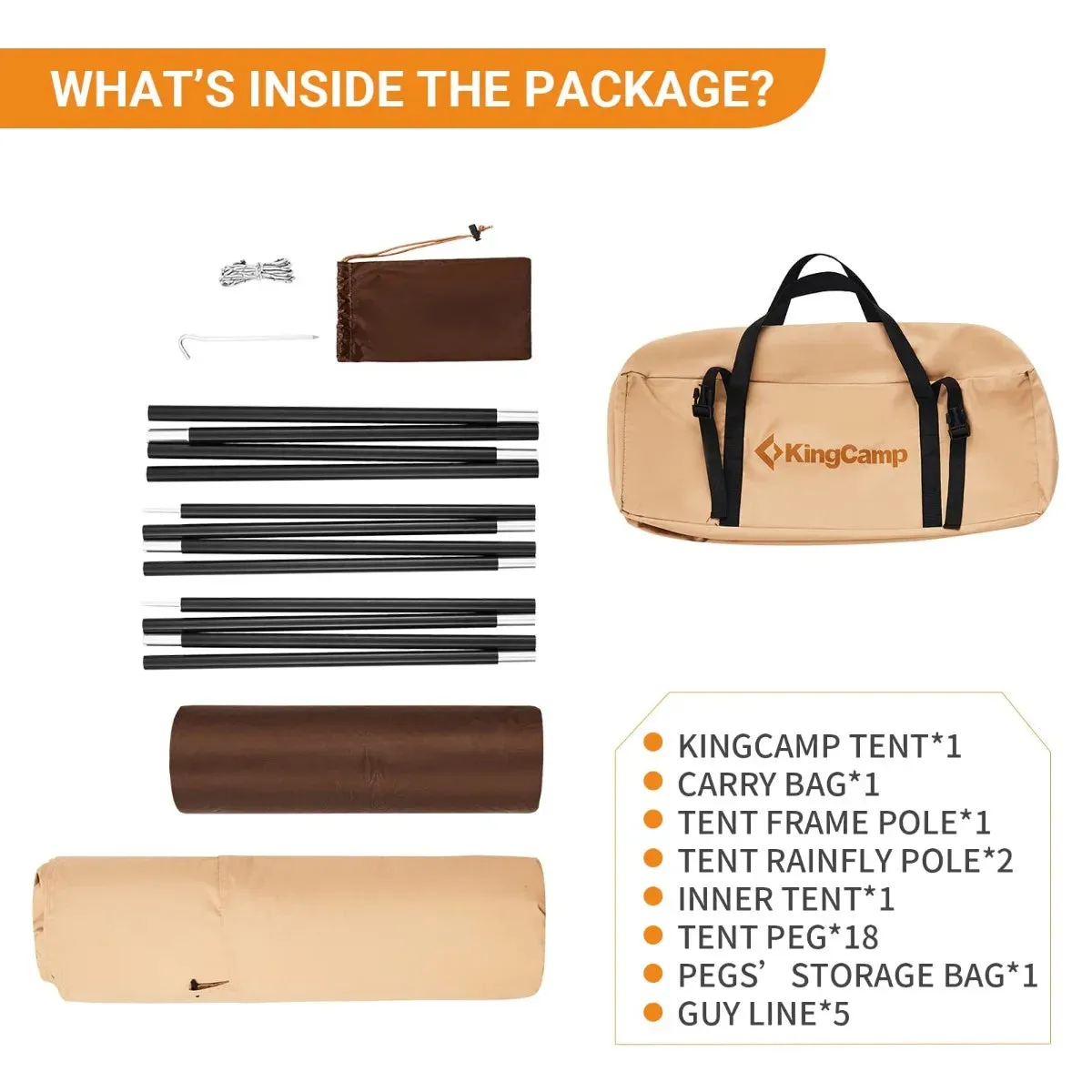 KingCamp Hot Tipi Tent with Stove Jack
