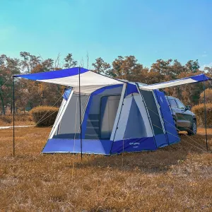 KingCamp SUV Tent, Instant 6-8 Person Waterproof & Windproof Tailgate Car Camping Tent with Movie Screen for Family Camping & Outdoor Adventures