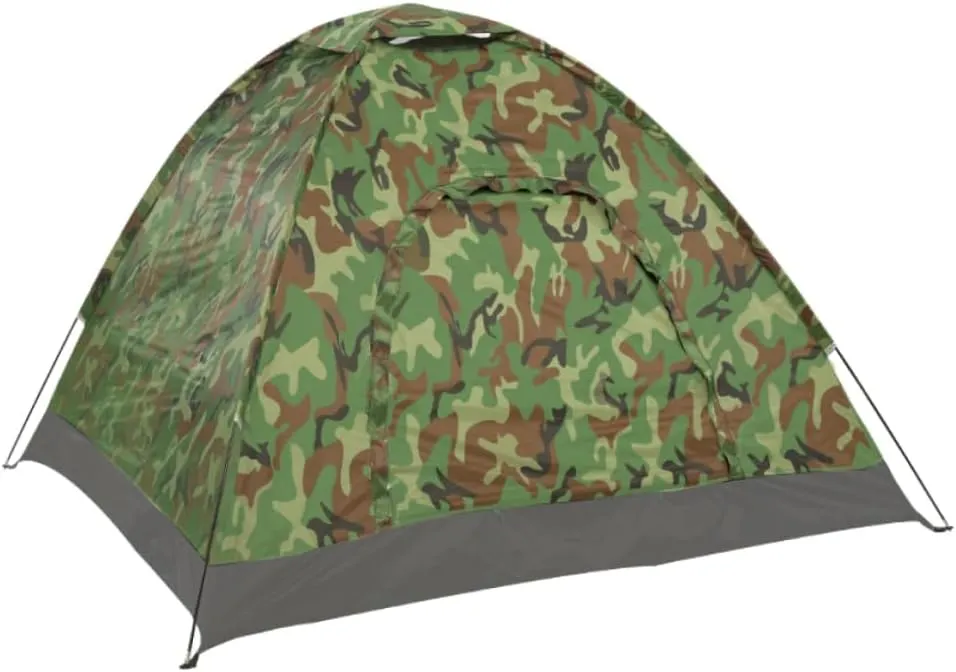 Kisangel 1pc Camouflage Tent for One Person Instant Setup Outdoor Hiking Tent Uv Protection Random Color