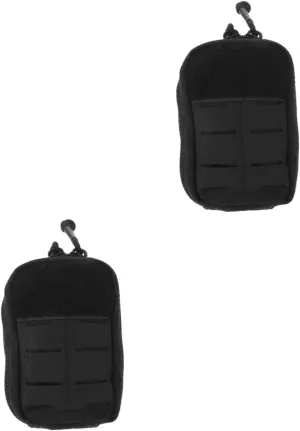 Kisangel 2pcs First Aid Waist Bag Tool Pouch for Travel Hiking Daily Use Lightweight Easy to Clean Compact Storage for Medicine Essentials Versatile Nursing Accessory