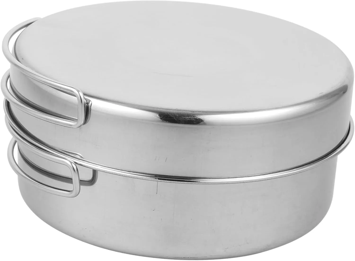 Kisangel Outdoor Cooking Essentials Stainless Steel Camping Cookware Set for Hiking Backpacking Picnic
