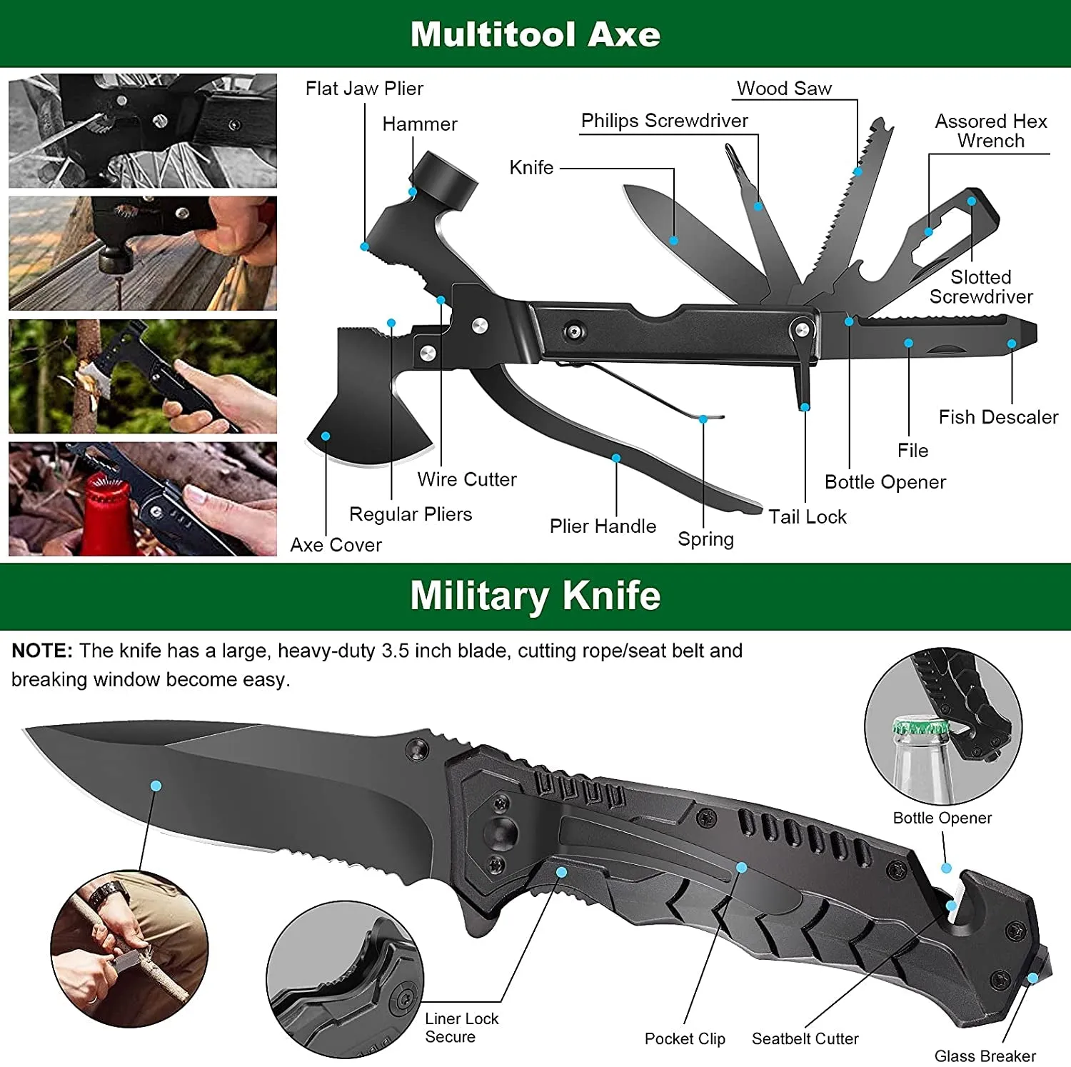 Kit and Gear 142Pcs Husband Pouch, Thanksgiving sale Kit, for and Men Likes Professional First Camping Dad Survival Survival Adventure… Equipment Molle Who Outdoor Custom design with Aid