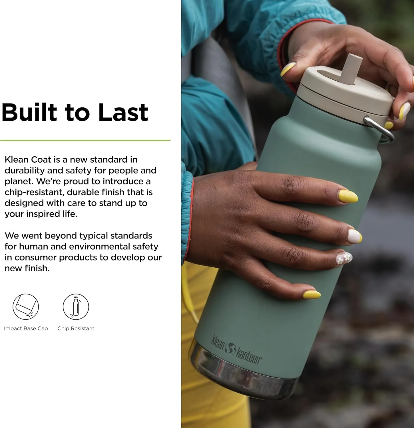 Klean Kanteen 32oz TKWide Insulated Water Bottle with Twist Cap - Sea Spray