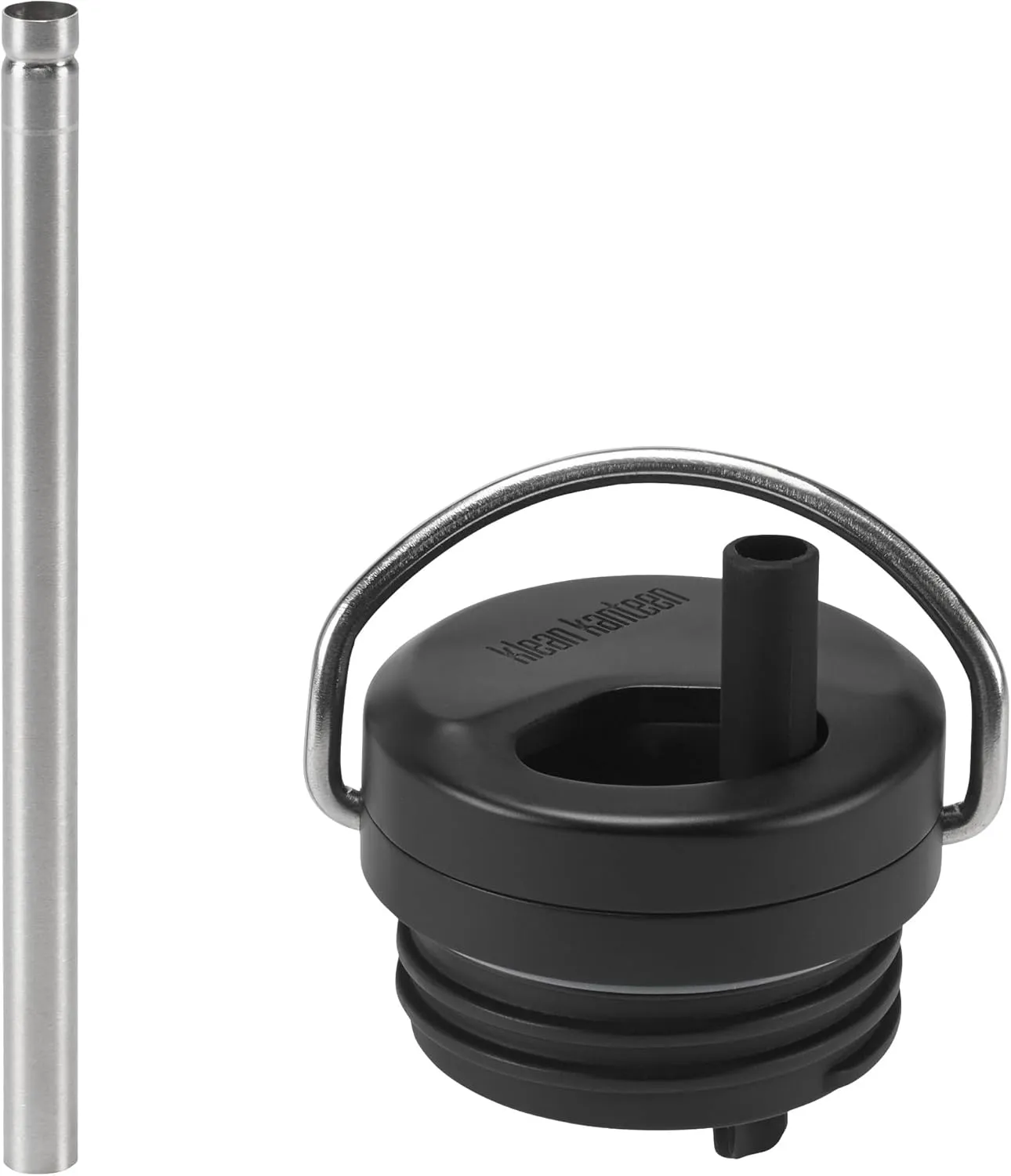 Klean Kanteen TKWide Twist Cap with Straw Kit - Reusable Straw Lid - Premium Water Bottle Accessories - Leak Proof & Dishwasher Safe