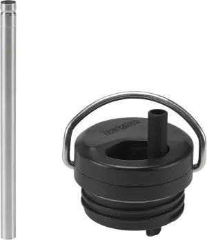Klean Kanteen TKWide Twist Cap with Straw Kit - Reusable Straw Lid - Premium Water Bottle Accessories - Leak Proof & Dishwasher Safe
