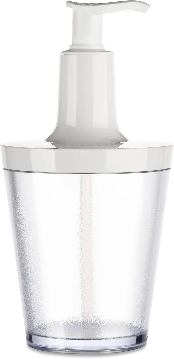 Koziol Dispenser, jar, soap Bottle, Recycled White, 250ml