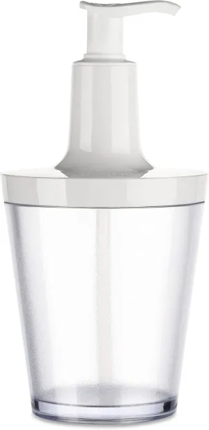 Koziol Dispenser, jar, soap Bottle, Recycled White, 250ml