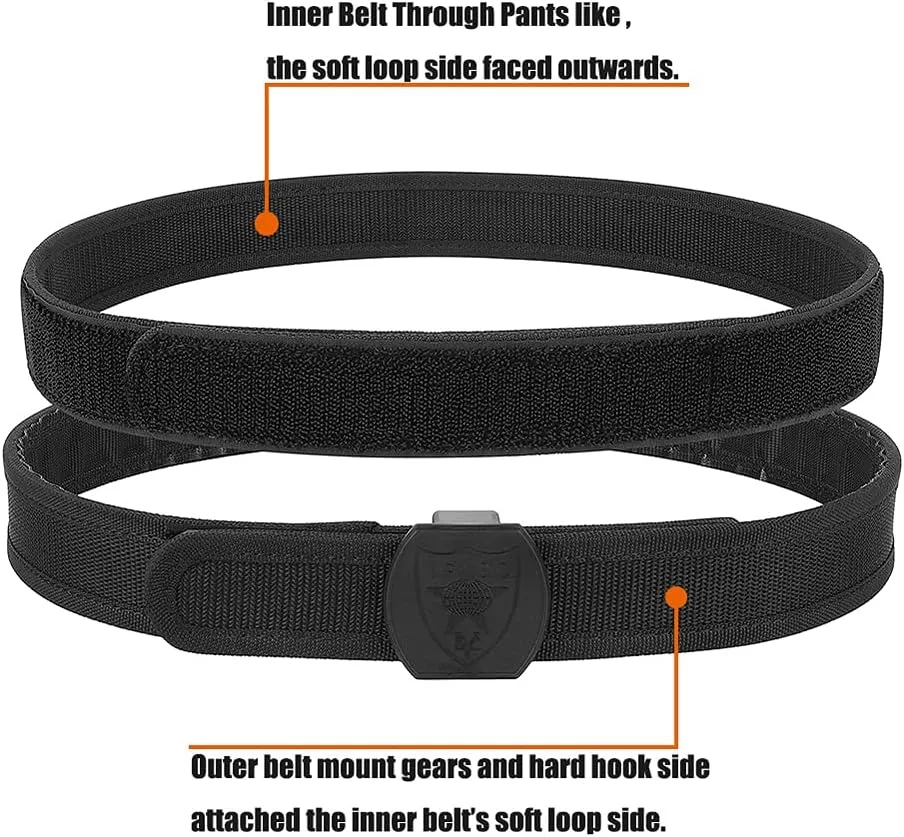 KRYDEX IPSC USPSA IDPA 3-Gun Competition Belt High Speed Shooting Belt Inner and Outer Belt