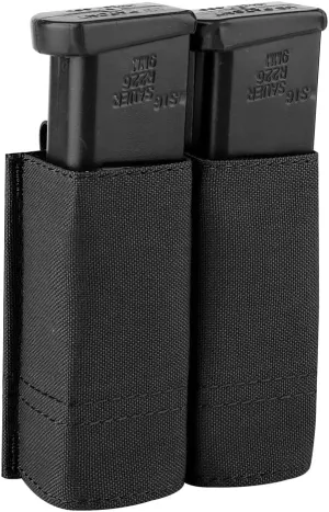 KRYDEX Single/Double Pistol Mag Pouch, Nylon Magazine Pouch 9mm with Quick Release Magazine Pouch Insert