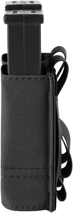 KRYDEX Single/Double Pistol Mag Pouch, Nylon Magazine Pouch 9mm with Quick Release Magazine Pouch Insert