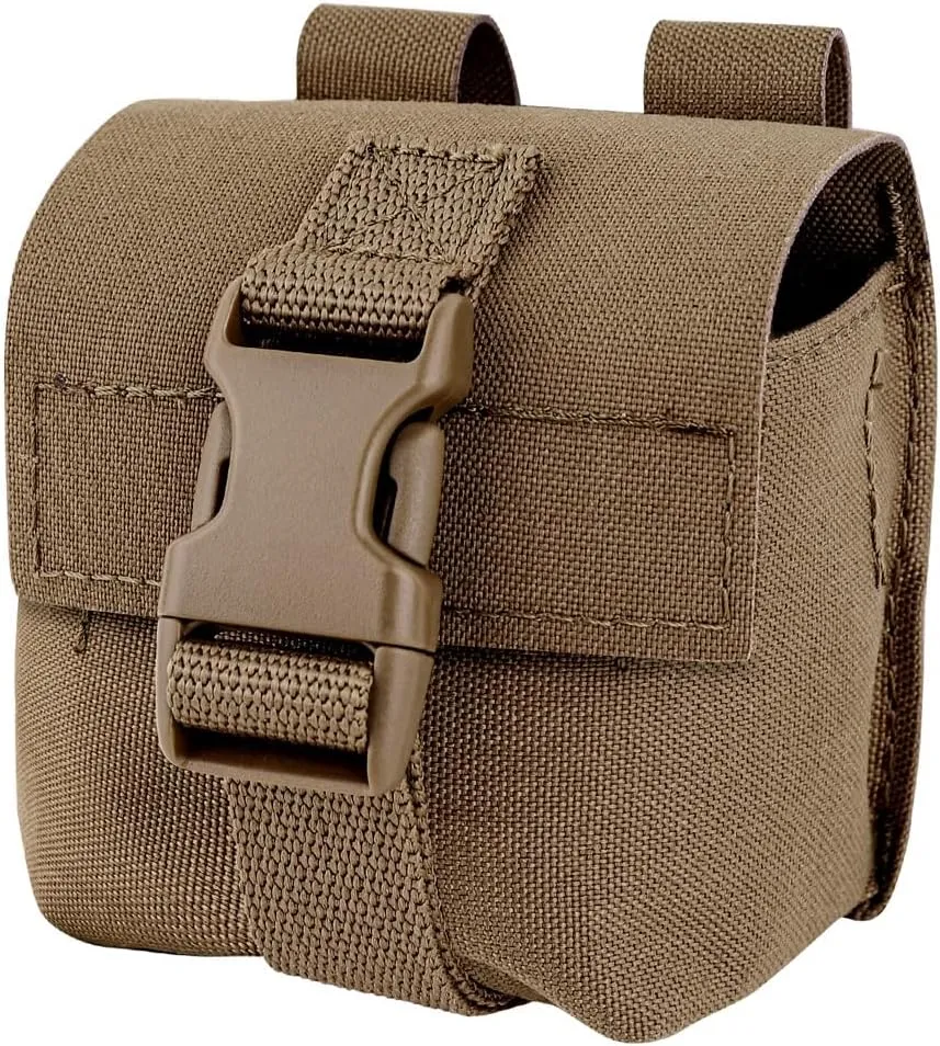 KRYDEX Tactical Molle Single Frag Grenade Pouch Small Tool Bag for Duty Belt MOLLE Vest and Backpack