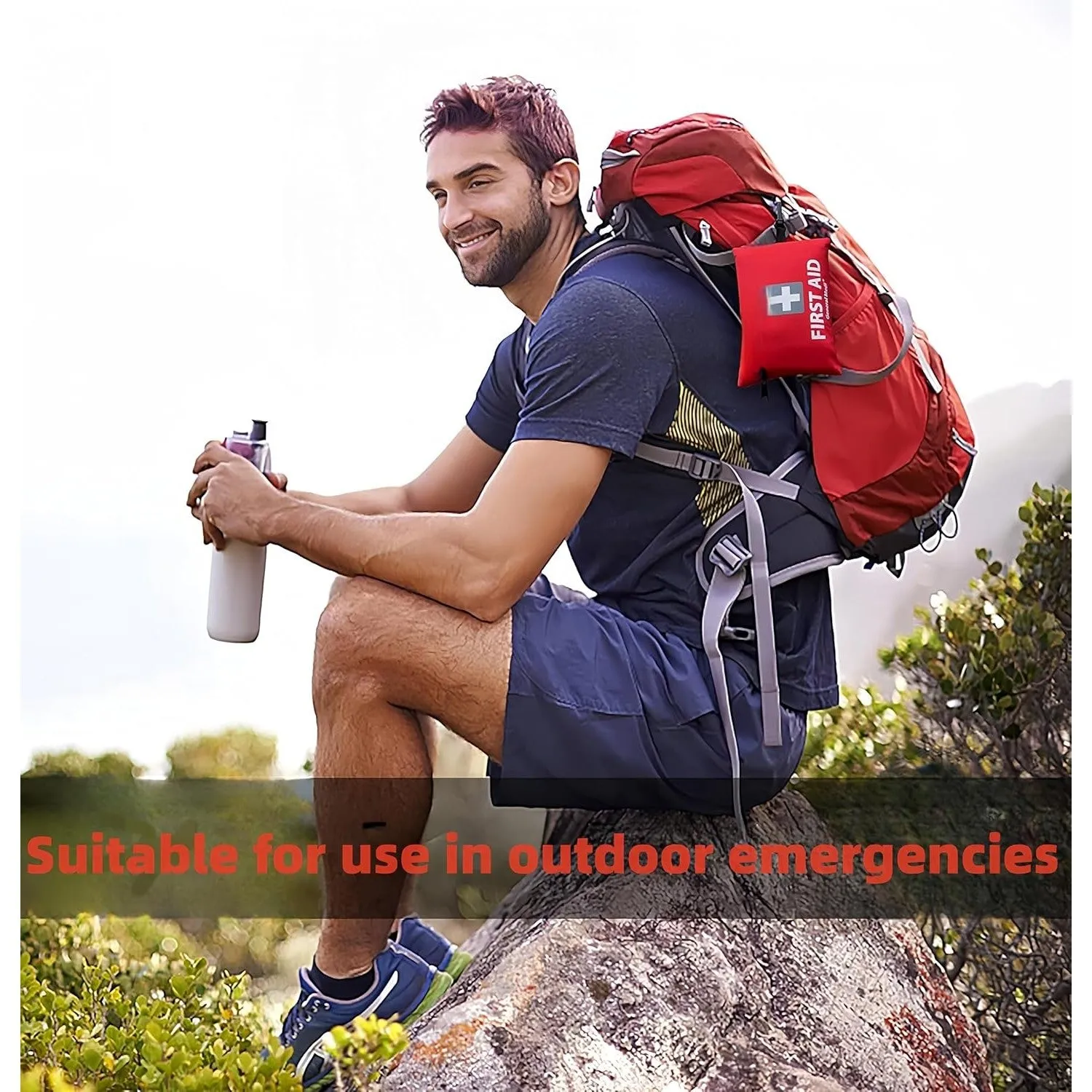 KUTONTECH Premium Mini First Aid Set – 28 Pcs Small Survival Essentials Kit for Emergencies, Travel, and Outdoor Activities.