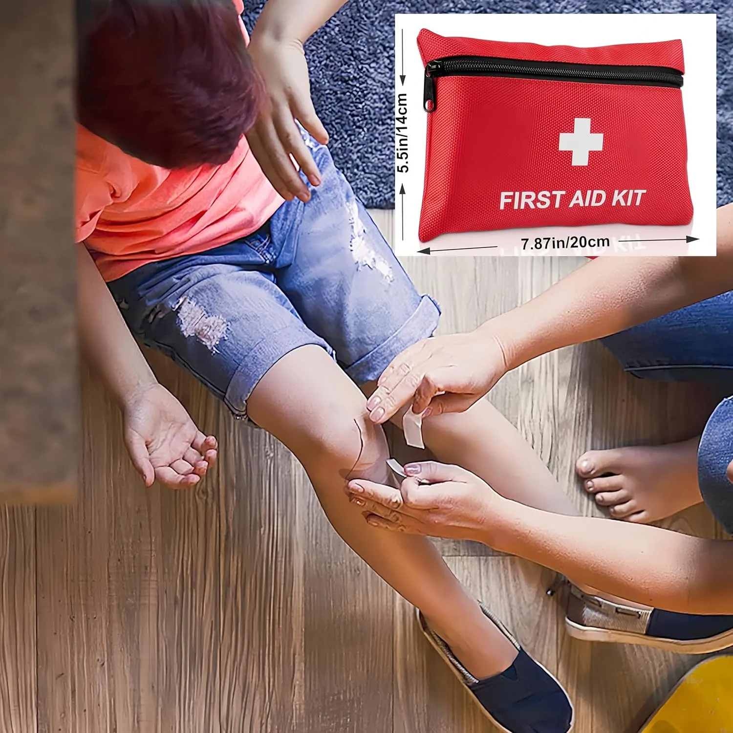 KUTONTECH Premium Mini First Aid Set – 28 Pcs Small Survival Essentials Kit for Emergencies, Travel, and Outdoor Activities.