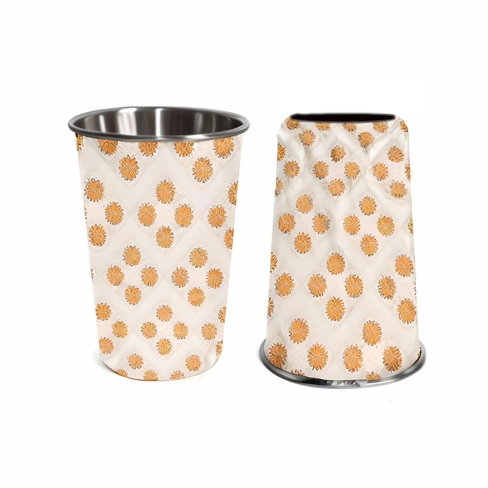 LA' FORTE Premium Stainless Steel Bottle & 02 Tumbler Set ( Water Bottle X 1000 ml ; 02 Glasses X 250 ml each)