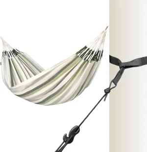 La Siesta® XL King Brisa Classic Hammock & TreeMount, Trees Beams Posts Suspension Kit - Indoor Outdoor Hammock Swing, Weather Tear Resistant, Cedar