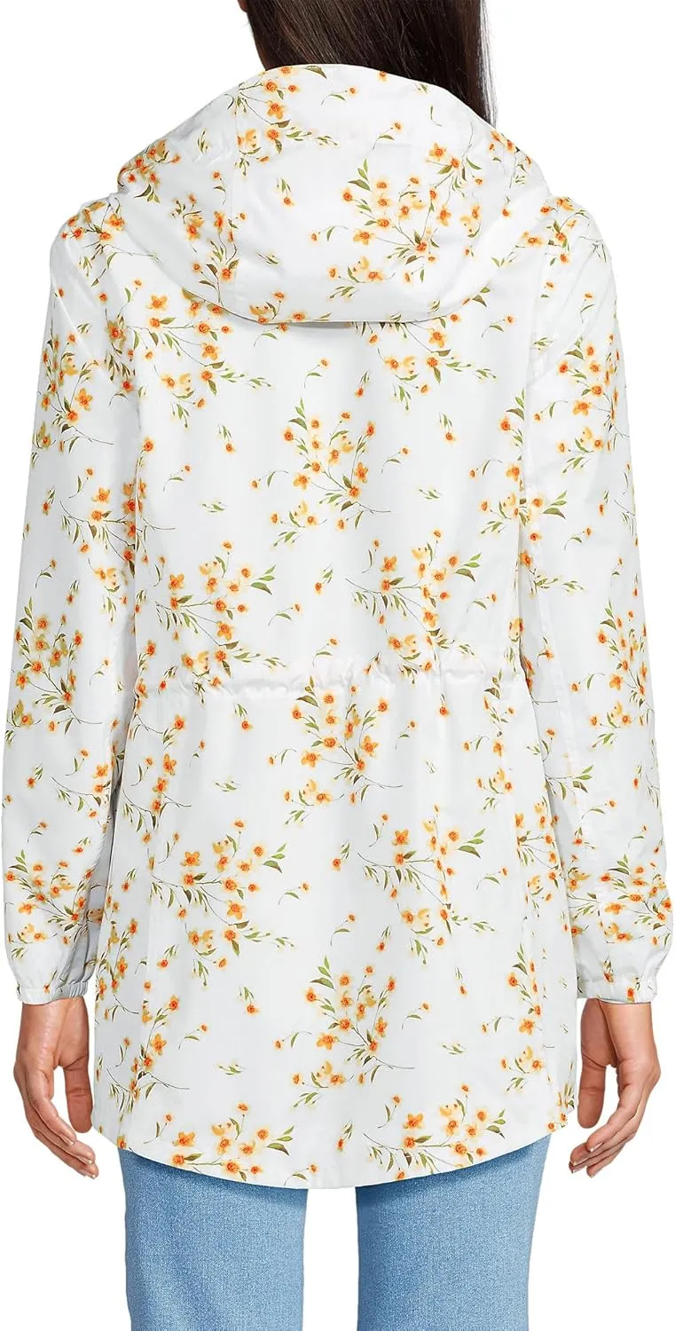 Lands' End Women's Squall Packable Waterproof Raincoat