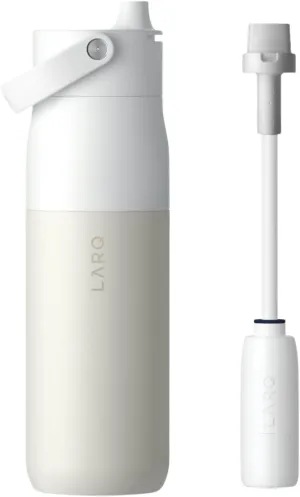LARQ Santa's Swig Set Bottle Swig Top 34oz Granite White Filter Straw