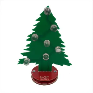Learn to Solder - Holiday Tree | Skill Badge, DIY Electronics and Crafts Project for Students and Adults | Beginner Project for STEM Camps, Classes and Events | Christmas and Holidays