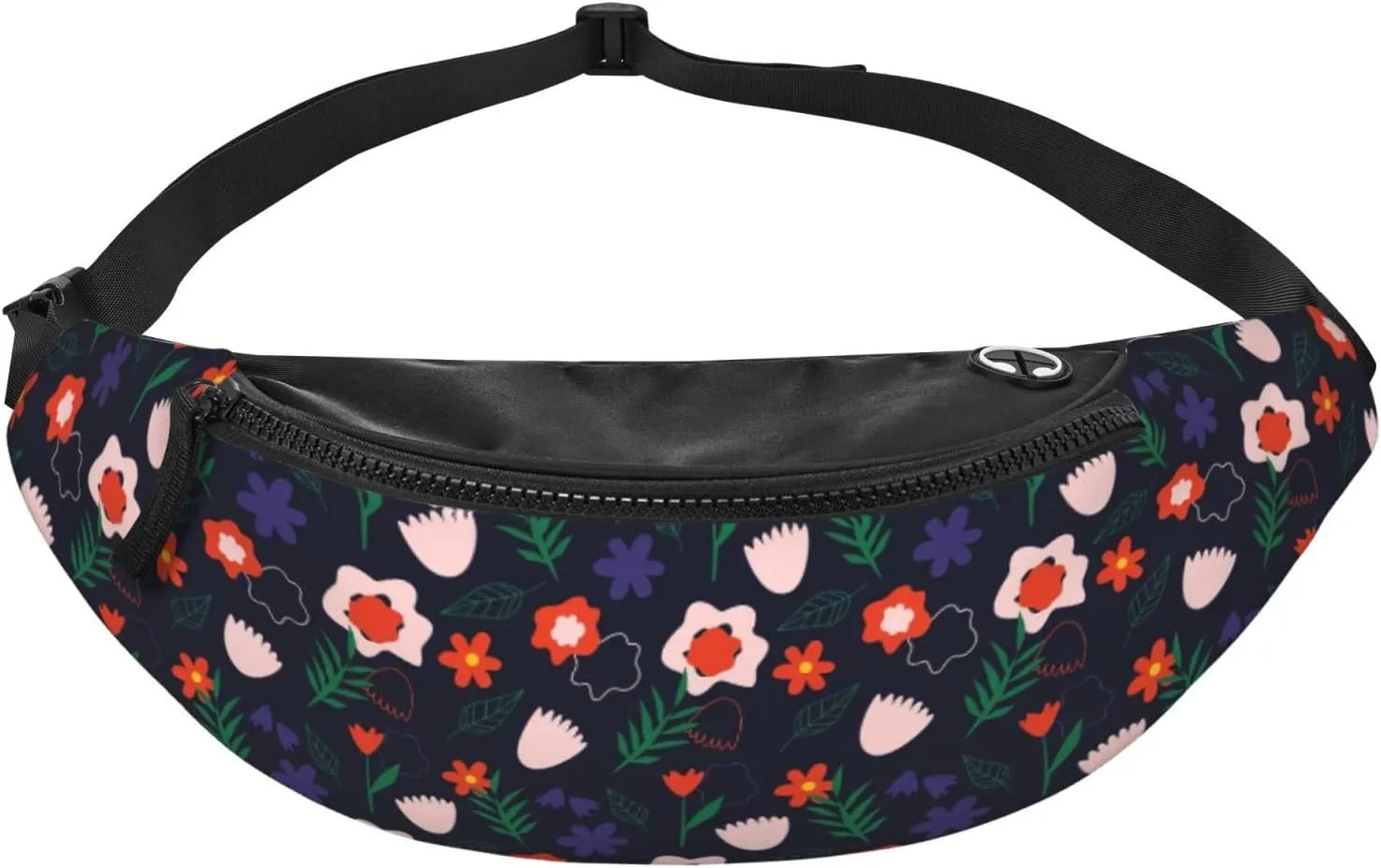 Leisure Sports Crossbody Bag Running Casual Hands-Free Wallets Waist Pack for Man Woman Father's Day for Dad Saffron and Green Leaf