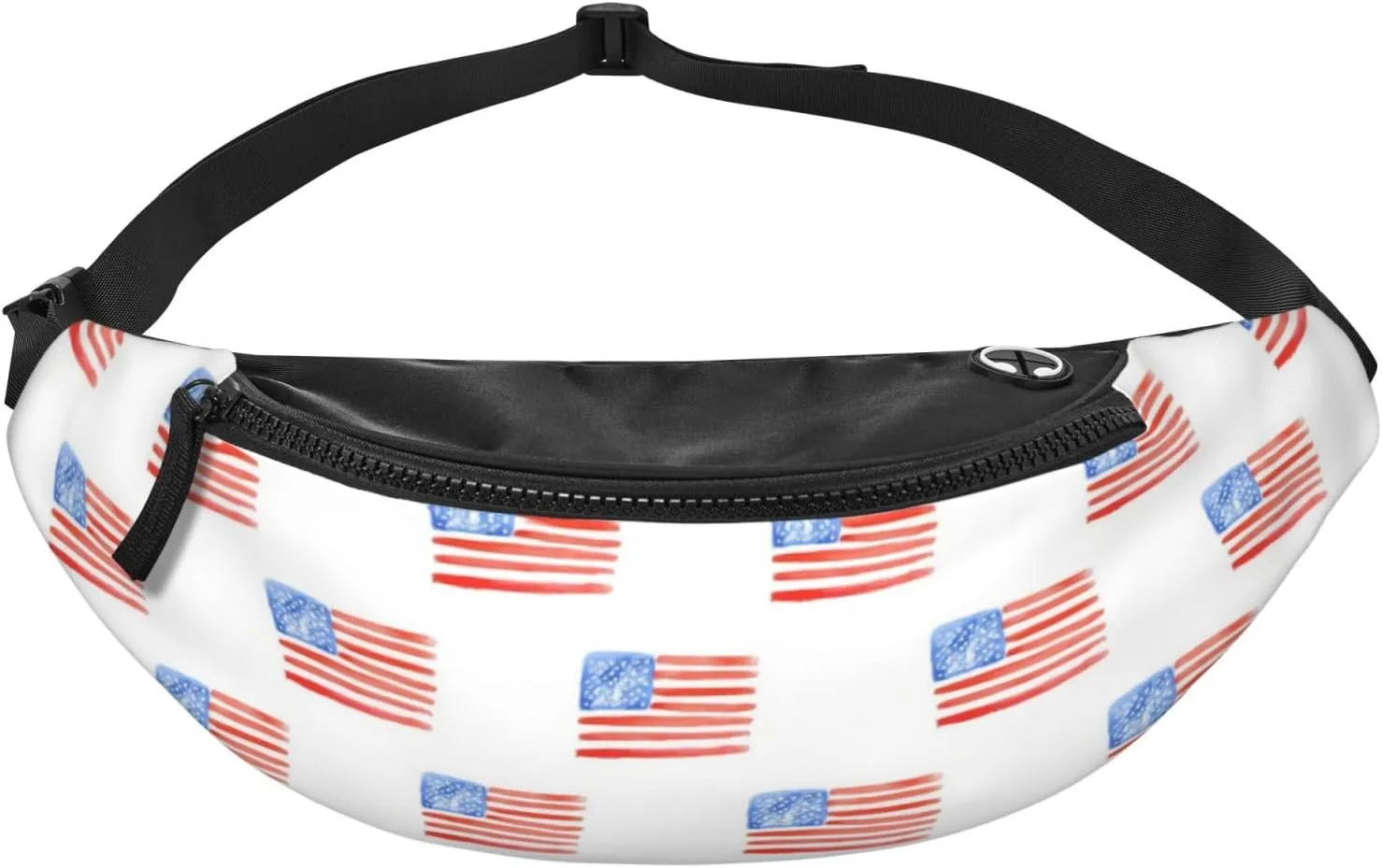 Leisure Sports Crossbody Bag Running Casual Hands-Free Wallets Waist Pack for Man Woman Father's Day for Dad Watercolor Flags