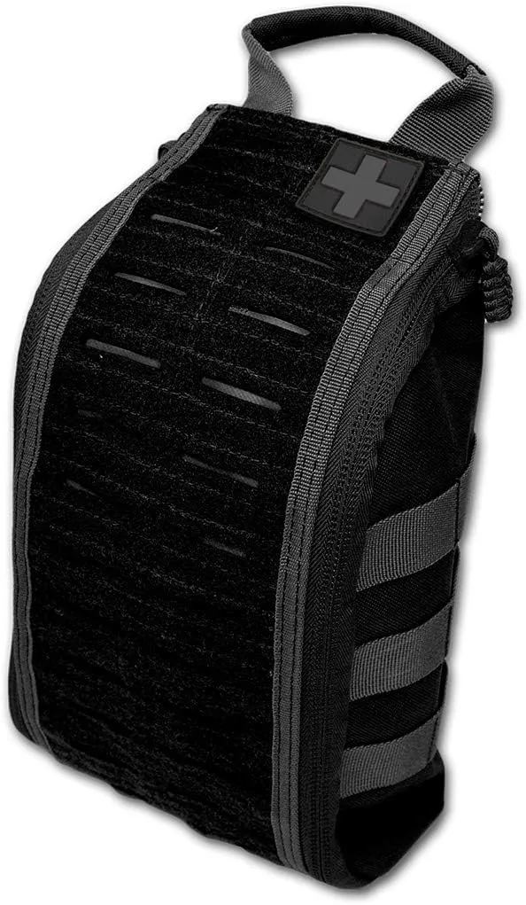 Lightning X Spread Eagle Complete Tactical Trauma IFAK Kit w/Laser Cut MOLLE - Black